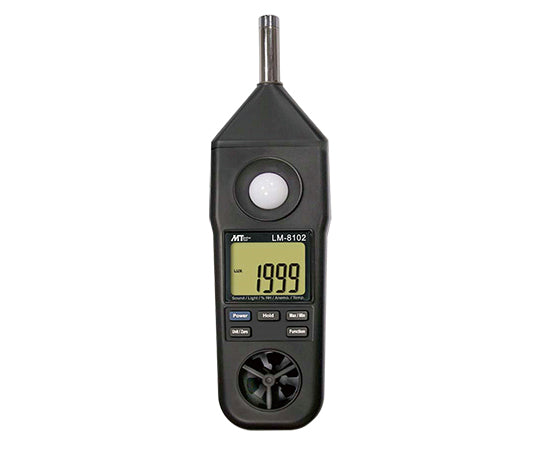 マルチ環境測定器 温度・湿度・照度・風速・騒音 LM-8102 1-1448-01