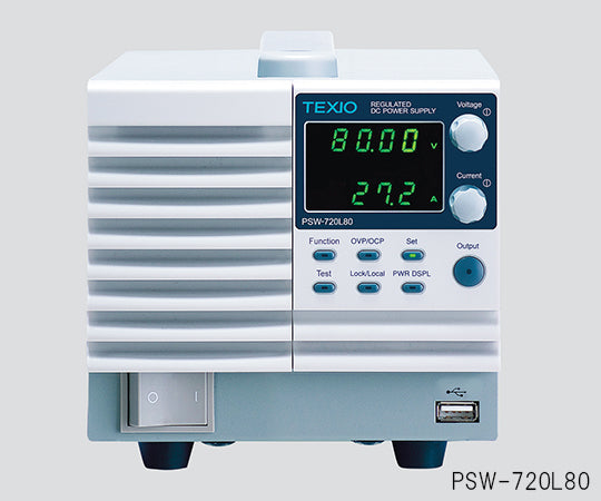 直流安定化電源(ワイドレンジ) 校正証明書付  PSW-720M250 1-3889-21-20