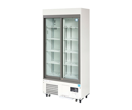 薬用冷蔵ショーケース 900×450(500)×1917mm FMS-300GH 1-5460-34