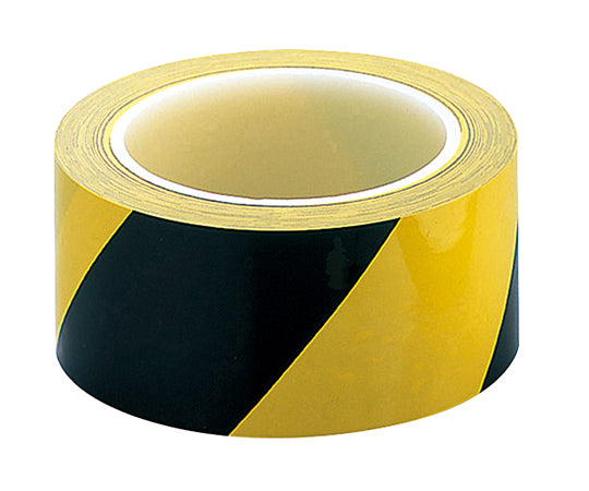 ラインテープ 黄/黒 50mm×33m 1巻  1-4763-27