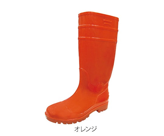先芯入耐油安全長靴 SEFUMATE SAVER オレンジ 24.5cm 8894 3-8454-01