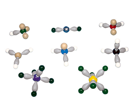 電子軌道模型 分子形状と電子軌道の模型組立セット 8種 W19758 3-9227-01