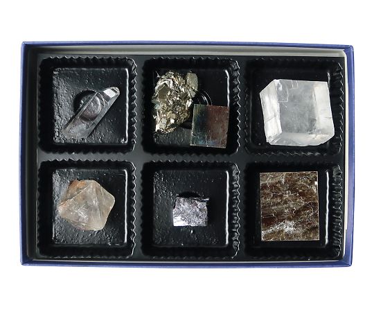 鉱物標本(鉱物結晶標本6種)   3-655-07