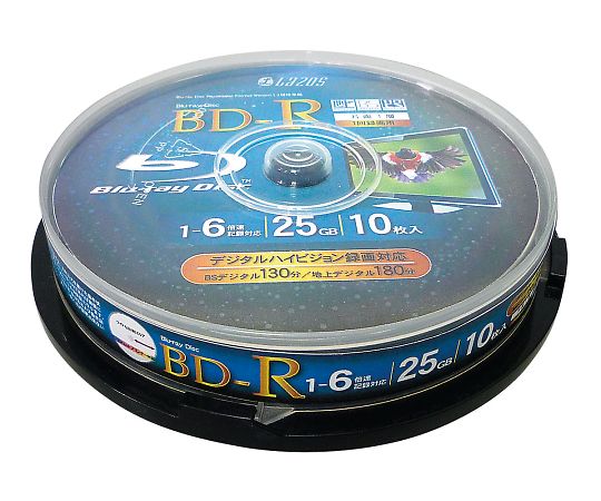 ブランクメディアディスク BD-R 10枚スピンドル L-B10P 3-664-06