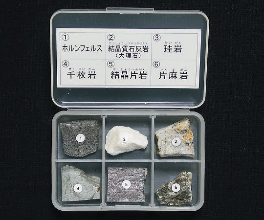 岩石標本(岩石標本変成岩6種)   3-657-03