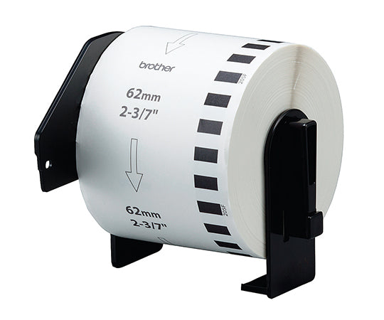 感熱ラベルプリンター用長尺紙テープ(大) 幅62mm×30.48m DK-2205 3-9223-12