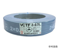 ビニルキャブタイヤ丸形コード(VCT-F) 2心 φ4.6mm   3-9667-01