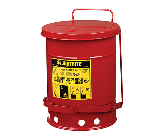 耐火ゴミ箱(オイリーウエスト缶) J09100 2-1063-01