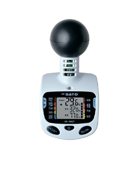 黒球型携帯熱中症計 SK-180GT 64-0145