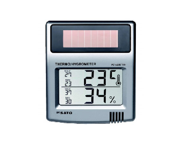 ソーラーデジタル温湿度計 PC-5200TRH 63-1312