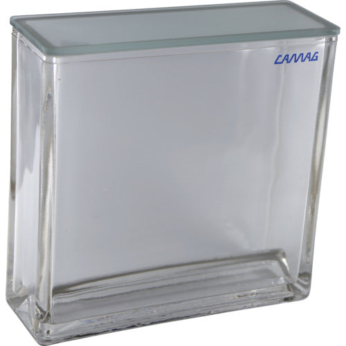 カマグ 二槽式展開槽 20X20cm ガラス蓋付 022-5255 792-4861