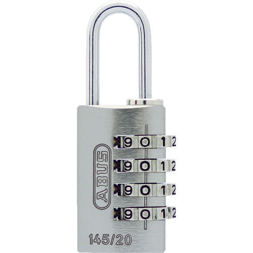 ABUS ナンバー可変式4段ダイヤル南京錠 145-4d 20 SI 145-4D20SI 836-2982