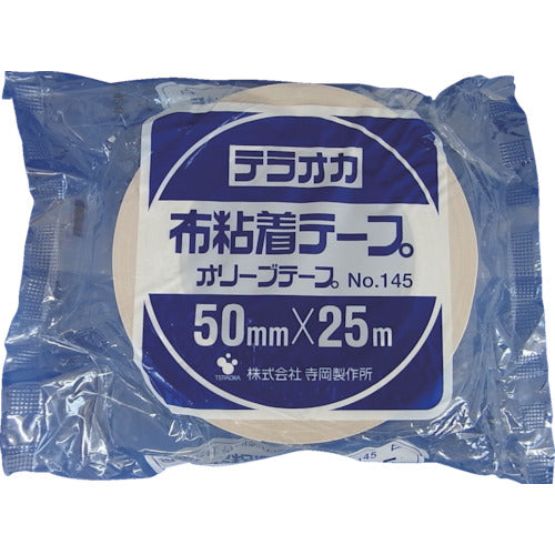 TERAOKA カラーオリーブテープ NO.145 白 50mmX25M 145 W-50X25 419-6023