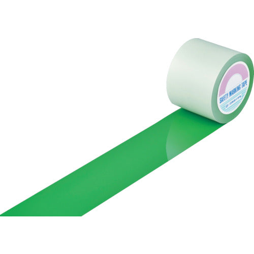 緑十字 ガードテープ(ラインテープ) 緑 GT-102G 100mm幅×20m 屋内用 148152 835-3779