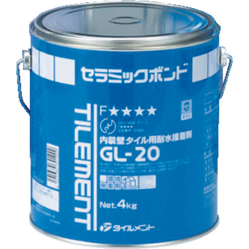 TILEMENT タイル用接着剤 GL-20 4kg 30100040 366-8126