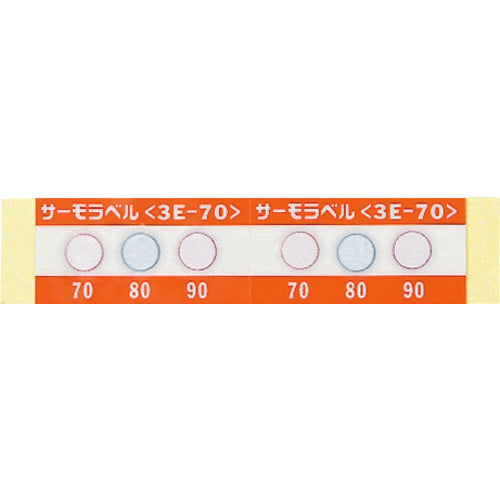 日油技研 サーモラベル3点表示屋外対応型 不可逆性 40度(1箱20枚入) 3E-40 835-7859
