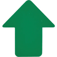 緑十字 路面表示ステッカー 矢印型 緑 QCA-G 76×70mm 10枚組 PVC 403041 102-8539