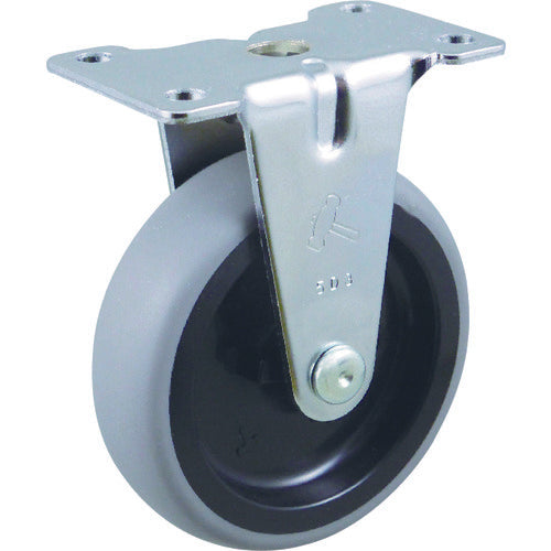 ハンマー 固定式エラストマー車輪(PPホイール)50mm 420ER-L50 114-4473