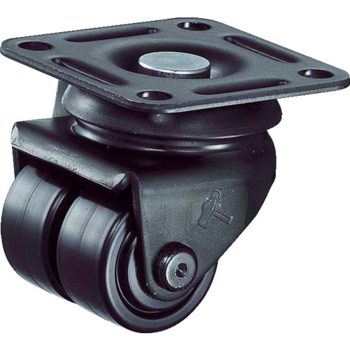 ハンマー 低床中荷重用旋回式ナイロン車輪(ローラーベアリング)50mm 550P-NRB50 367-2077