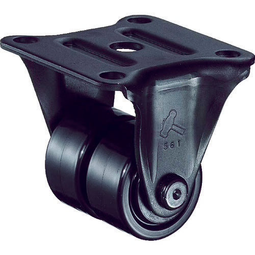ハンマー 低床中荷重用固定式ナイロン車輪(ローラーベアリング)38mm 550R-NRB38 367-2085