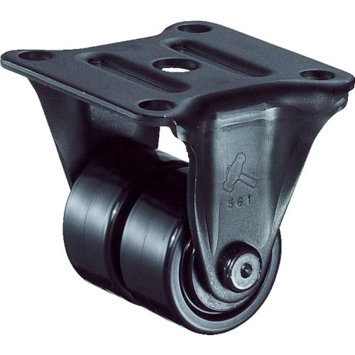 ハンマー 低床中荷重用固定式ナイロン車輪(ローラーベアリング)50mm 550R-NRB50 367-2093