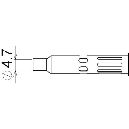 コテライザー ミニ用ホットブローチップ内径φ4.7 71-01-52 823-0674