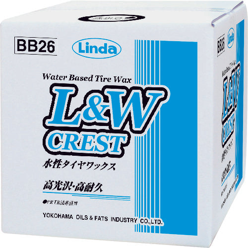 Linda L&Wクレスト 水性タイヤワックス 9kg BB26 114-1536