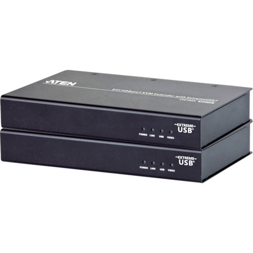ATEN KVMエクステンダー USB/DVI対応(1,920×1,200@100m)(HDBaseT class A、ExtremeUSB対応) CE610A 115-2401