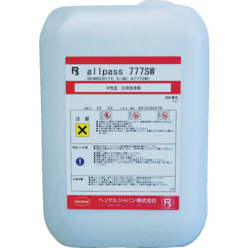 BONDERITE 油・グリス・ワックス用洗浄剤 18KG C-NE A777SW 794-4802
