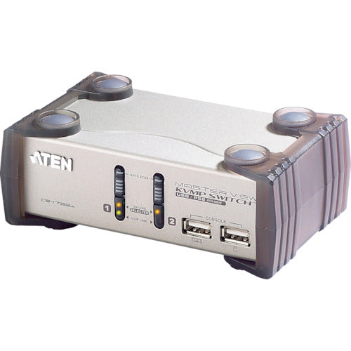 ATEN KVMP[[TM上]]スイッチ 2ポート/USB/VGA/オーディオ/USB2.0ハブ2ポート CS1732A 115-2984