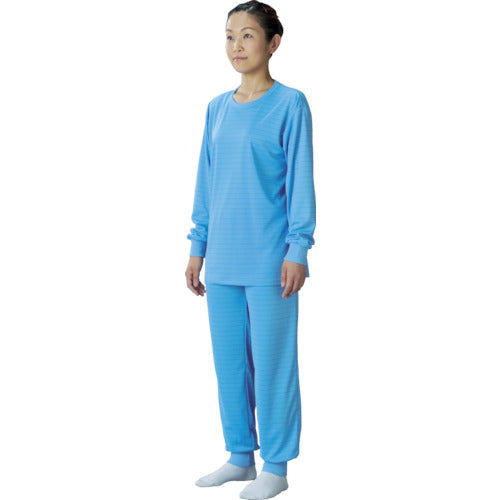 ADCLEAN インナーシャツ ブルー LL DM3002LL 401-3891