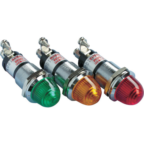 サカズメ ランプ交換型超高輝度LED表示灯(AC100V接続) 橙 φ16 DO8-B6M-AC100V-O/O 413-1690