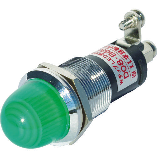 サカズメ ランプ交換型LED表示灯(AC/DC24V接続) 緑 Φ16 DO8-B6M-AC/DC24V-G/G 788-5873
