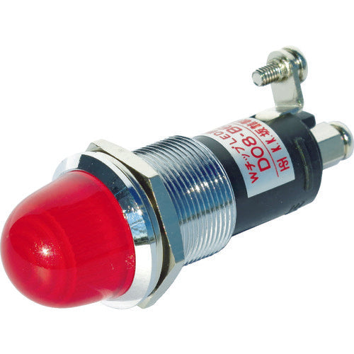 サカズメ ランプ交換型LED表示灯(AC/DC24V接続) 赤 Φ16 DO8-B6M-AC/DC24V-R/R 788-5881