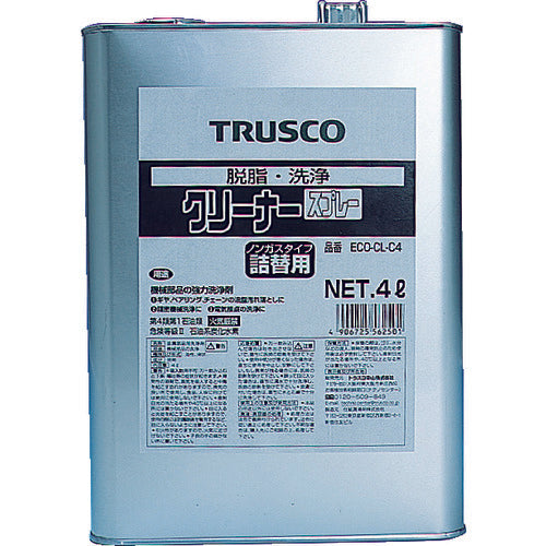 TRUSCO αクリーナー 4L ECO-CL-C4 512-3071