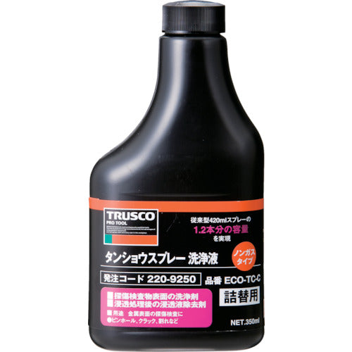 TRUSCO αタンショウノンガスタイプ 洗浄液替ボトル 350ml ECO-TC-C 220-9250