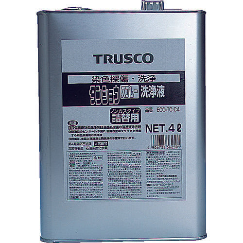 TRUSCO αタンショウ洗浄液 4L ECO-TC-C4 512-3089