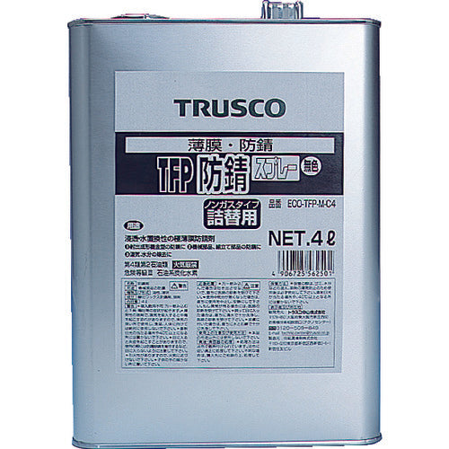 TRUSCO TFP防錆剤 無色 4L ECO-TFP-M-C4 512-3135