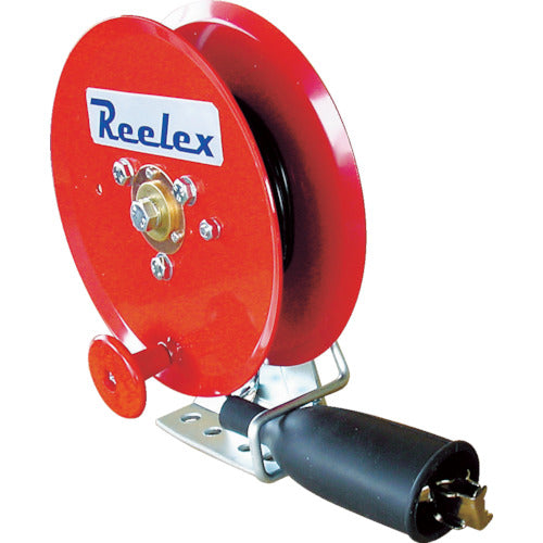 Reelex 手動巻アースリール 0.75SQ×10m 50Aアースクリップ付 ER-410M 375-4171