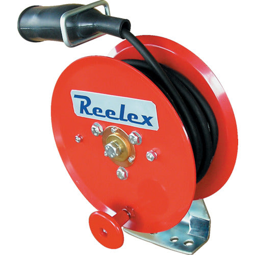 Reelex 手動巻アースリール 2.0SQ×10m 50Aアースクリップ付 ER-7210M 375-4197