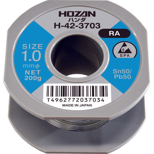 HOZAN ハンダ(Sn50%)1.0mmφ・200g H-42-3703 810-7397