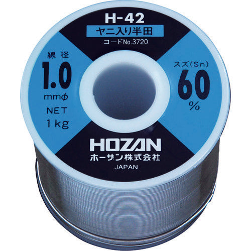 HOZAN ハンダ(Sn60%) 1.0mmφ・1kg H-42-3720 810-7164