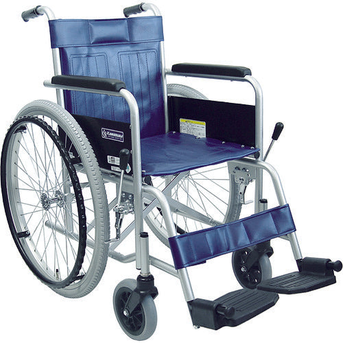 カワムラ スチール製車椅子 座幅42CM KR801N 754-6262