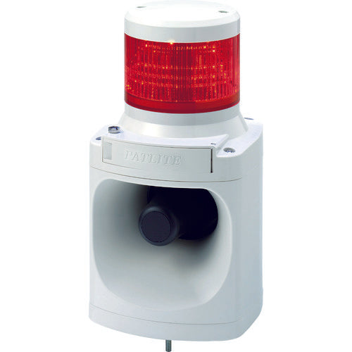パトライト LED積層信号灯付き電子音報知器 色:赤 LKEH-102FA-R 751-4620