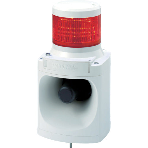 パトライト LED積層信号灯付き電子音報知器 色:赤 LKEH-120FA-R 751-4646