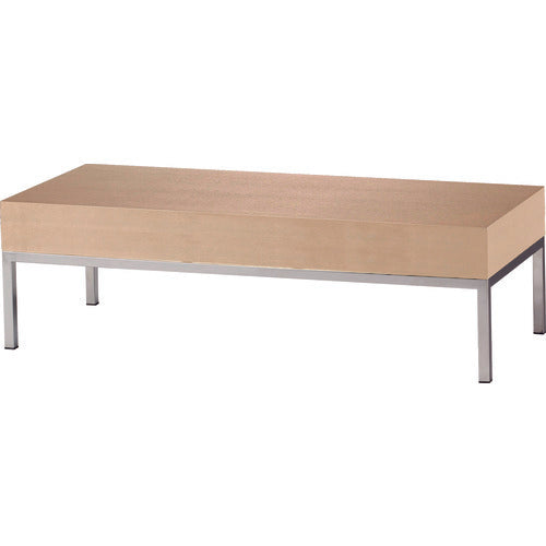 TRUSCO 木製テーブル ステンレス脚 天板ナチュラル MAV1210-NA 161-3161
