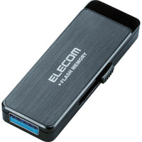 エレコム USB3.0フラッシュ 32GB AESセキュリティ機能付 ブラック MF-ENU3A32GBK 820-0242