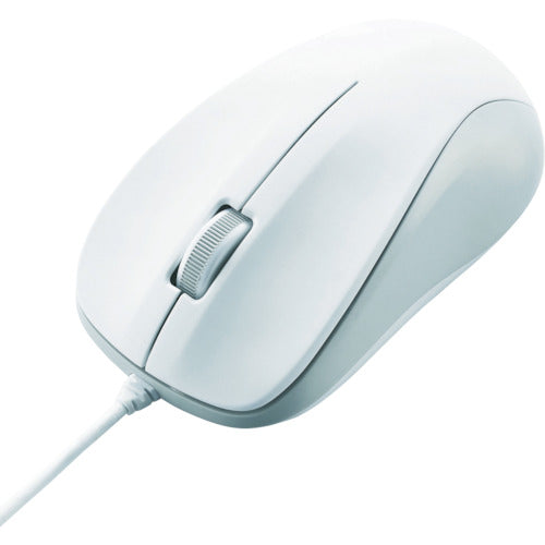 エレコム USB光学式マウス(Mサイズ)ホワイト M-K6URWH/RS 495-0381