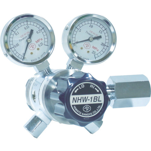 ヤマト 分析機用フィン付二段微圧調整器 NHW-1BL NHW1BLTRC 434-4782