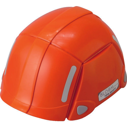 トーヨーセフティ 防災用折りたたみヘルメット BLOOM オレンジ NO100-OR 495-8951